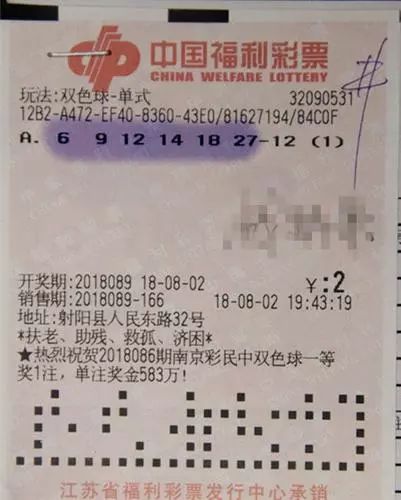 追踪幸运瞬间,双色球第2019年3月6日(即实际开奖日期)第85期 开出惊喜双色球第2020096期开奖号码