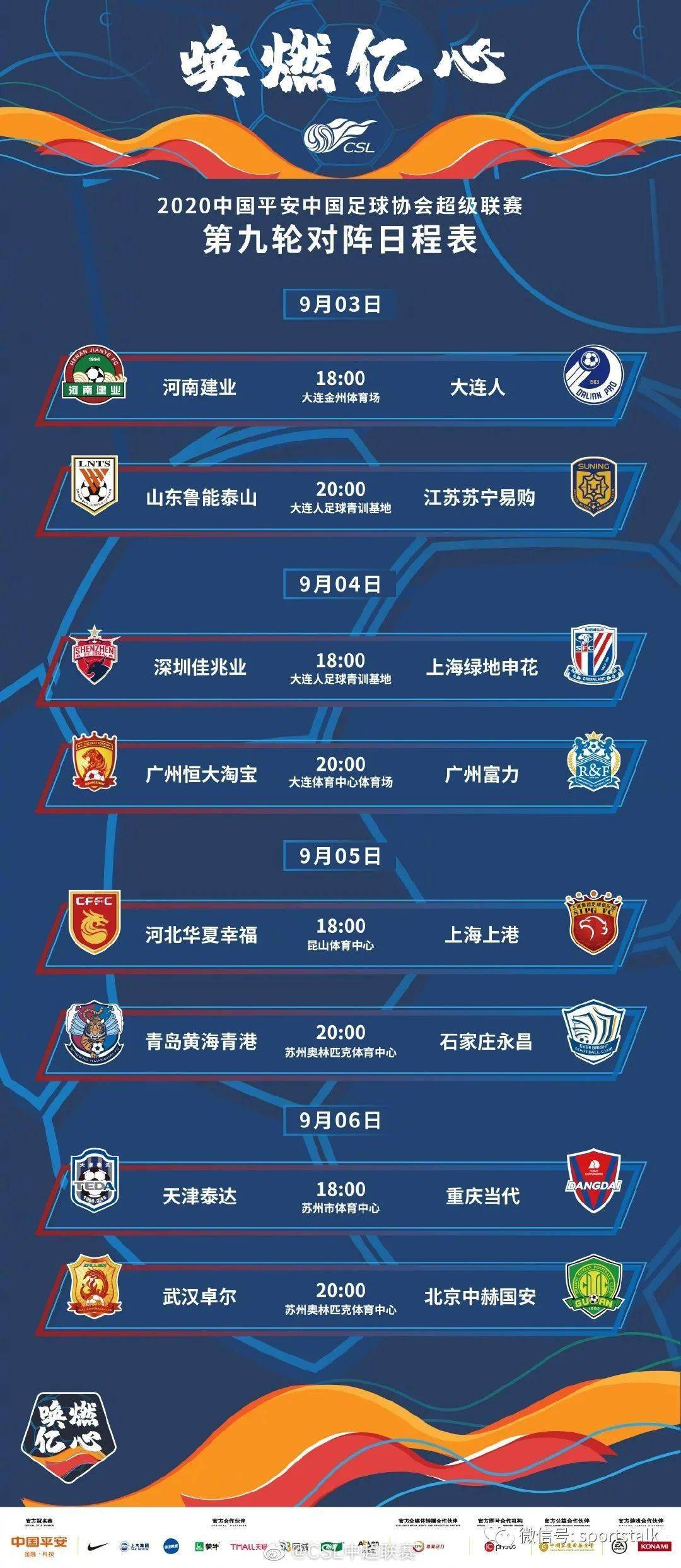 2038中超联赛积分榜，群雄逐鹿，冠军悬念再起2o2o年中超联赛积分榜