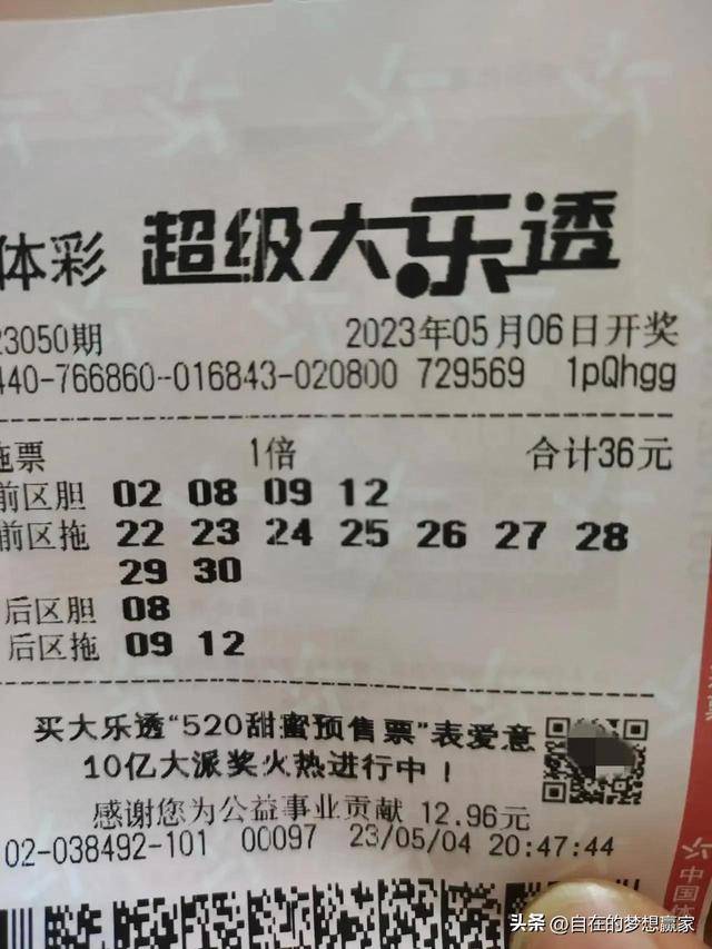 探索大乐透2036年新篇章，揭秘梦想之选大乐透2023008期
